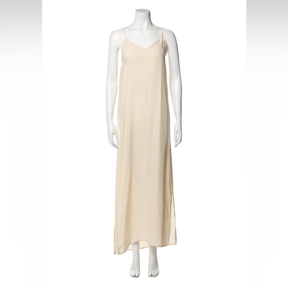 Jenni Kayne V Neck Long Silk Dress